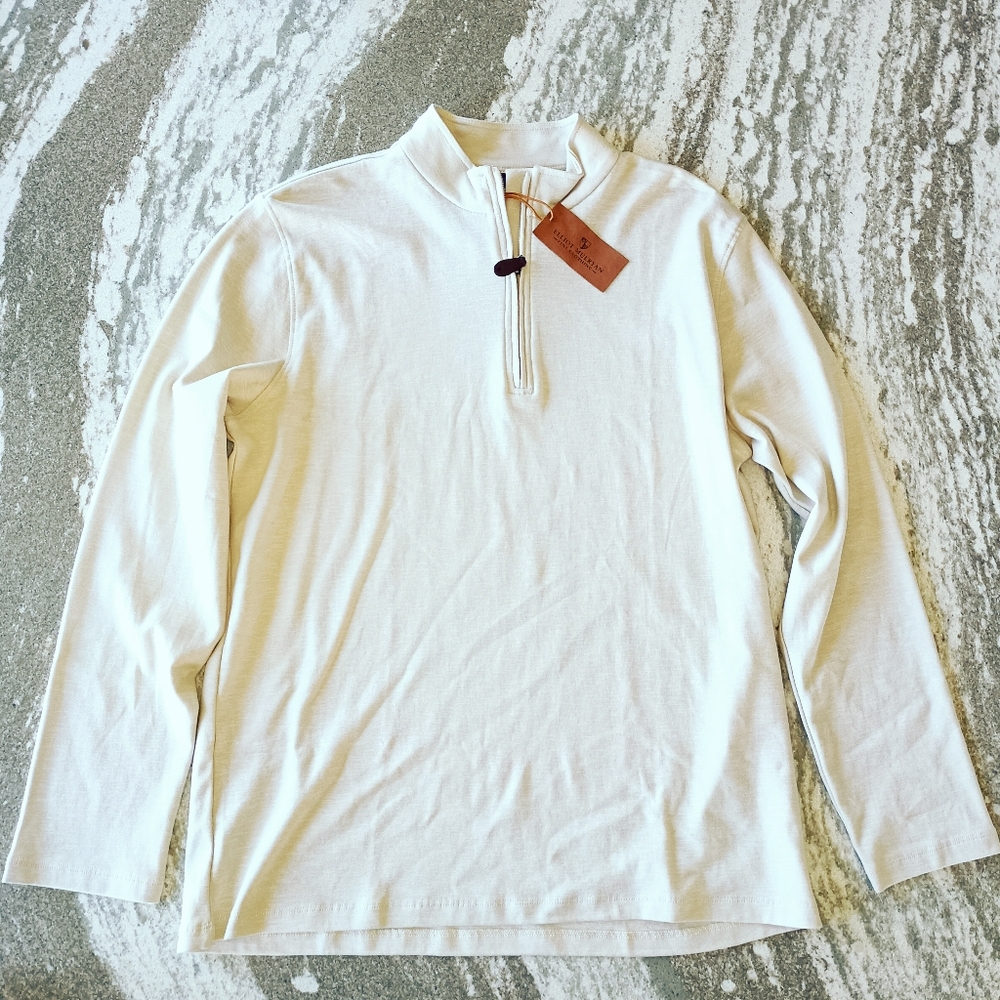 Elliot Mulryan Fine Clothing Mens 1/4 Zip Pullover Sweatshirt New Size Medium - Picture 2 of 2
